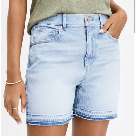 LOFT the 90’s short high rise regular fit denim shorts size 26 - Picture 3 of 11